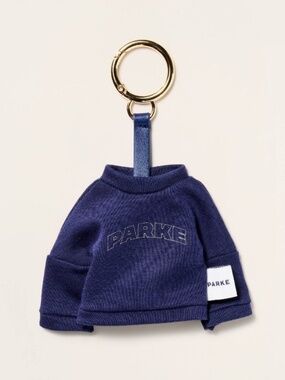 Mockneck Sweatshirt Keychain Bag Purse Charm Parke x Target Navy